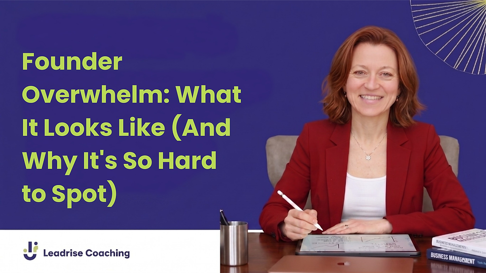 Founder Overwhelm: What It Looks Like (And Why It's So Hard to Spot)