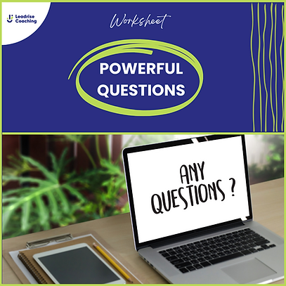 Worksheet Template - POWERFUL QUESTIONS DATABANK