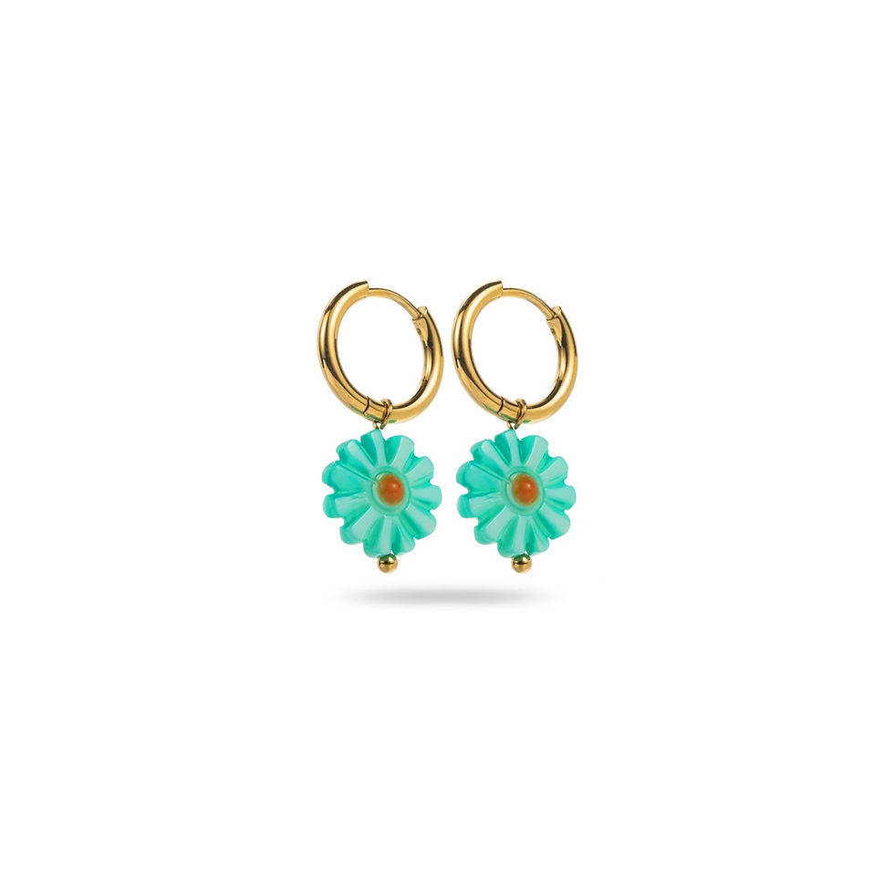 Boucles d'oreilles marguerite 