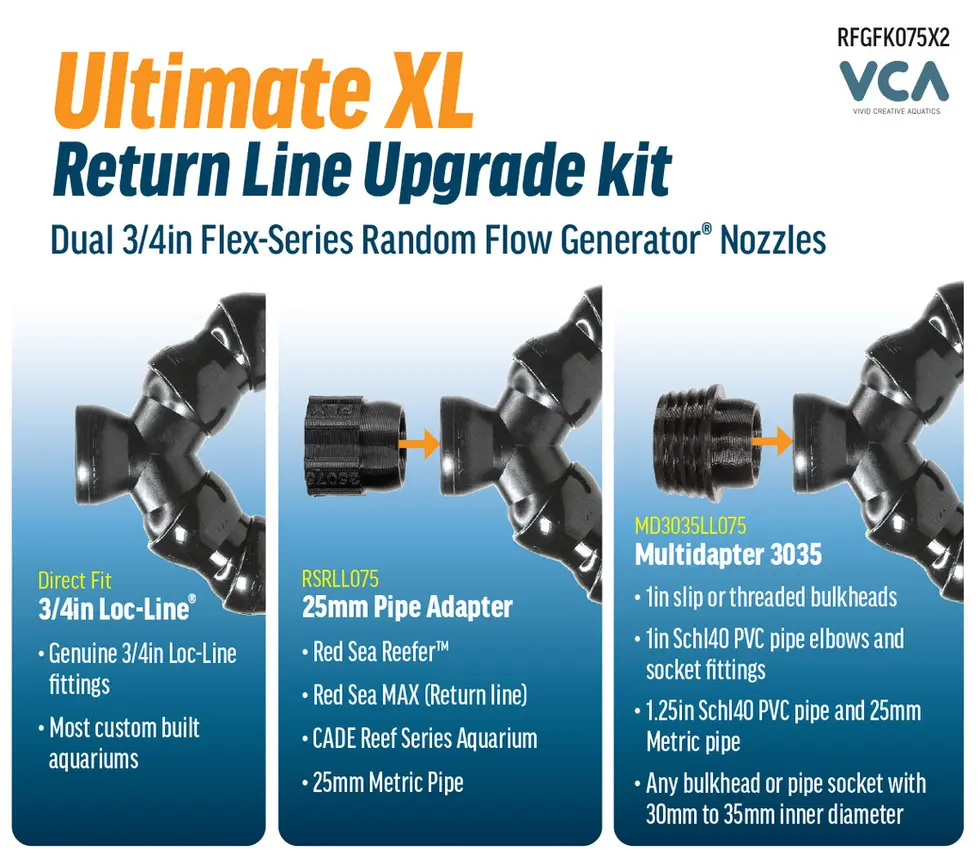 Ultimate XL Return Line Upgrade Kit Nozzle RFG aquarium