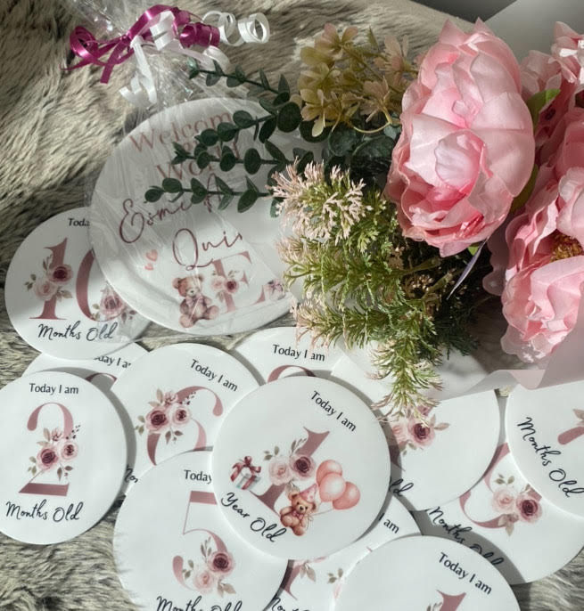 Pink Milestone Disc set