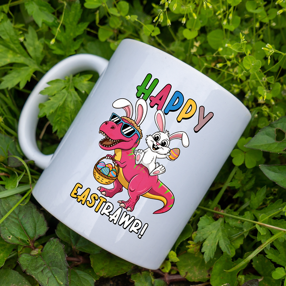 Thumbnail: Personalised ceramic dinosaur mug