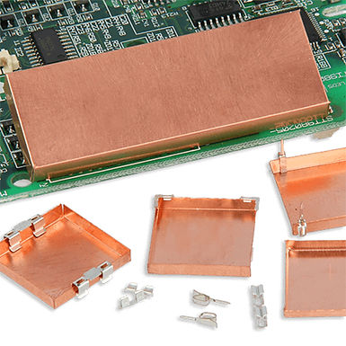 1500 - PCB Abschirmungssysteme für Clip-Montage