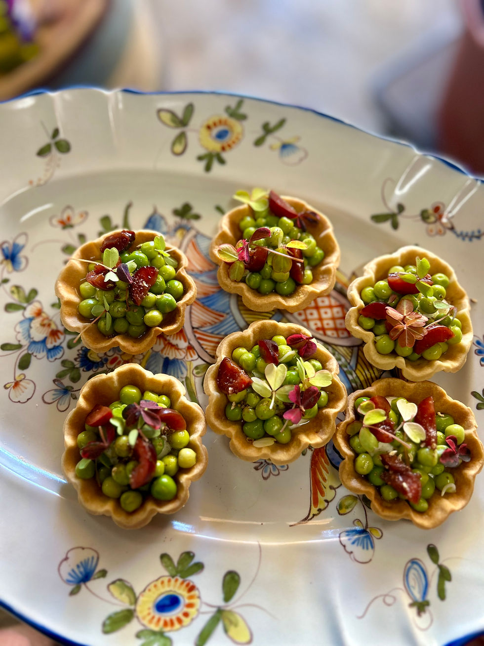 Tartelette petit pois fromage frais