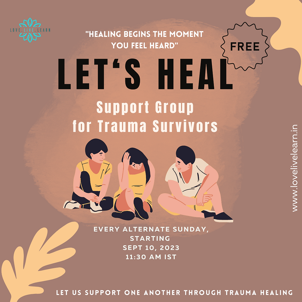 Let's Heal - Support Group for trauma survivors