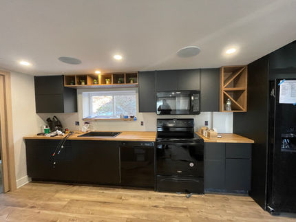 Kitchen improvement, kitchen cabinets installation