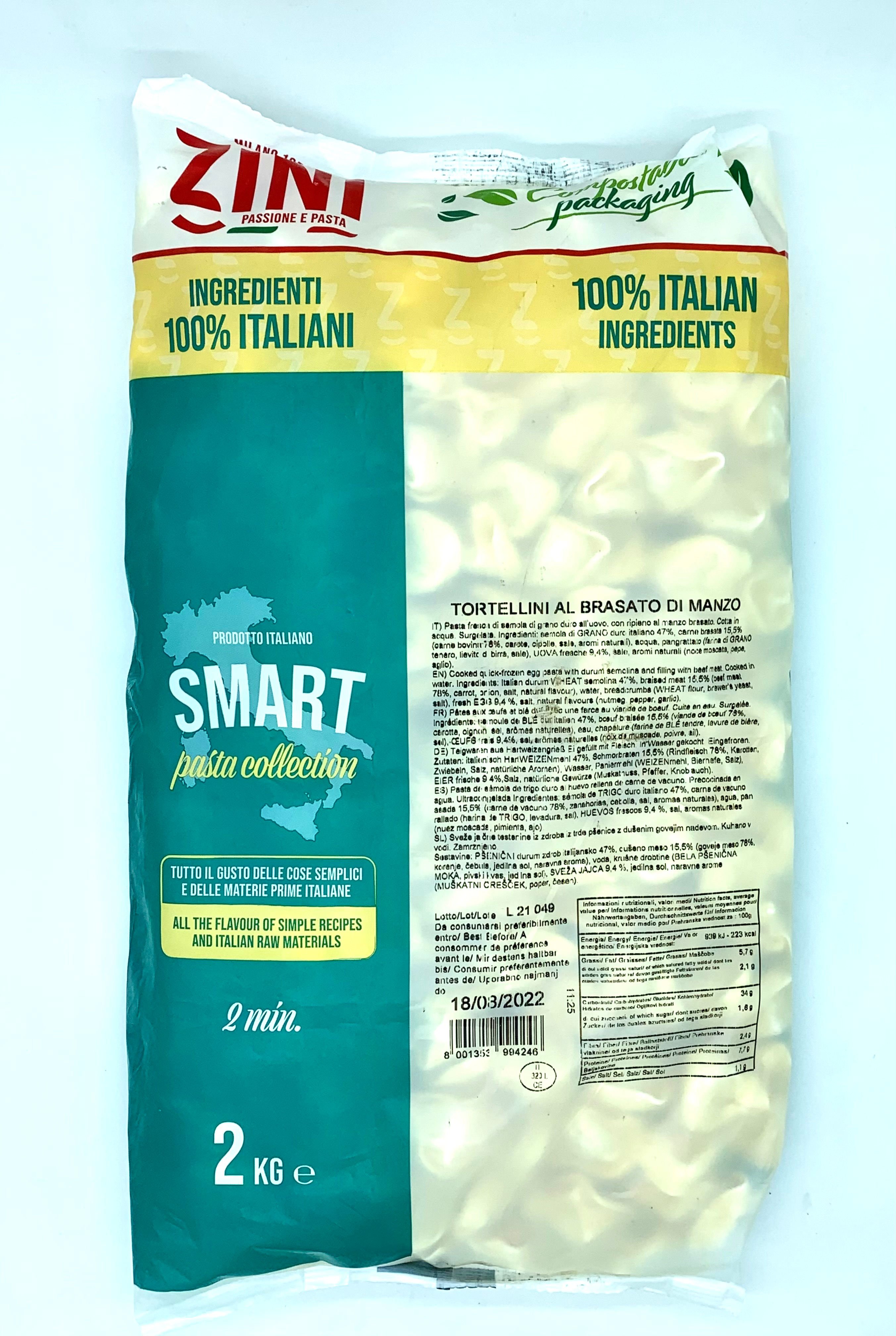 Zini Tortellini Al Brasato Di Manzo 2KG
