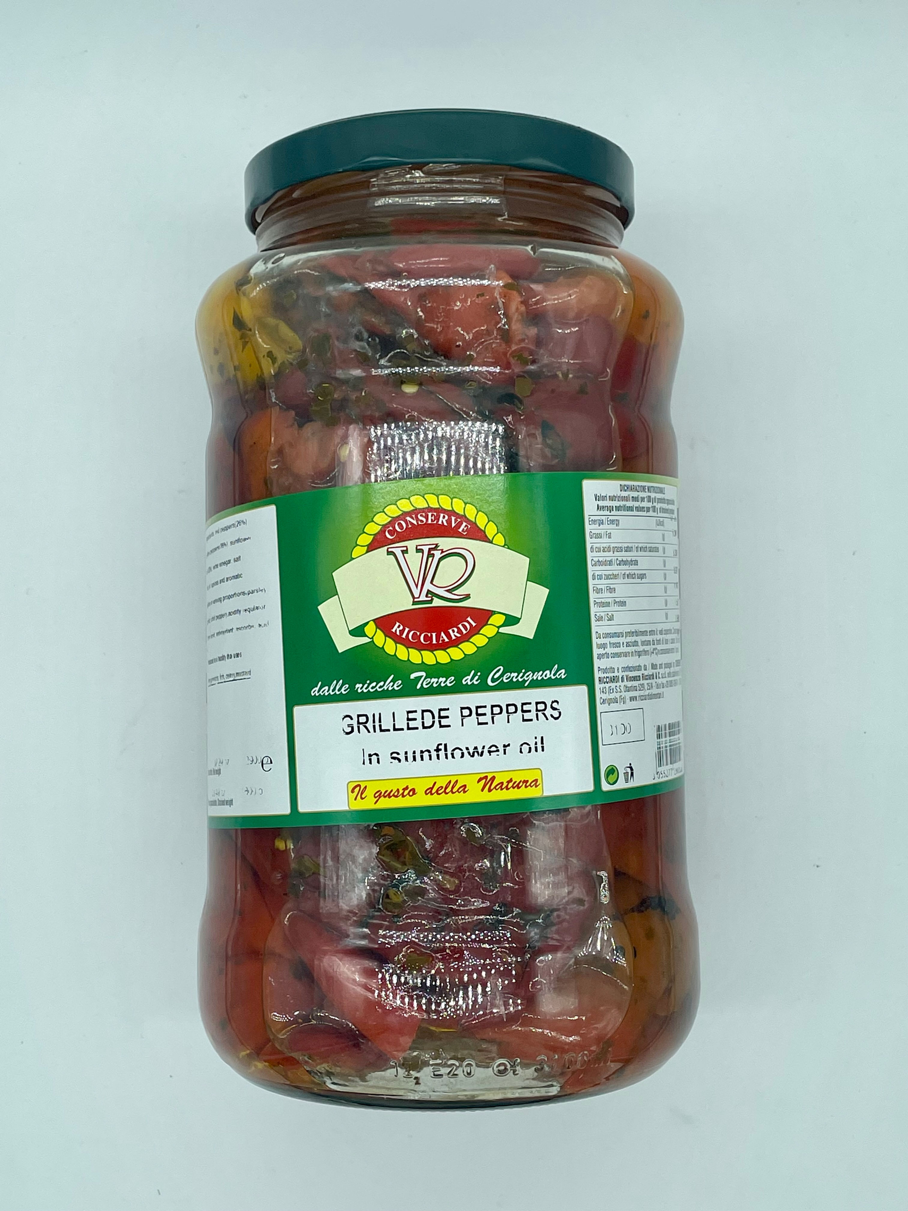 Grilled Peppers In Oil 3KG