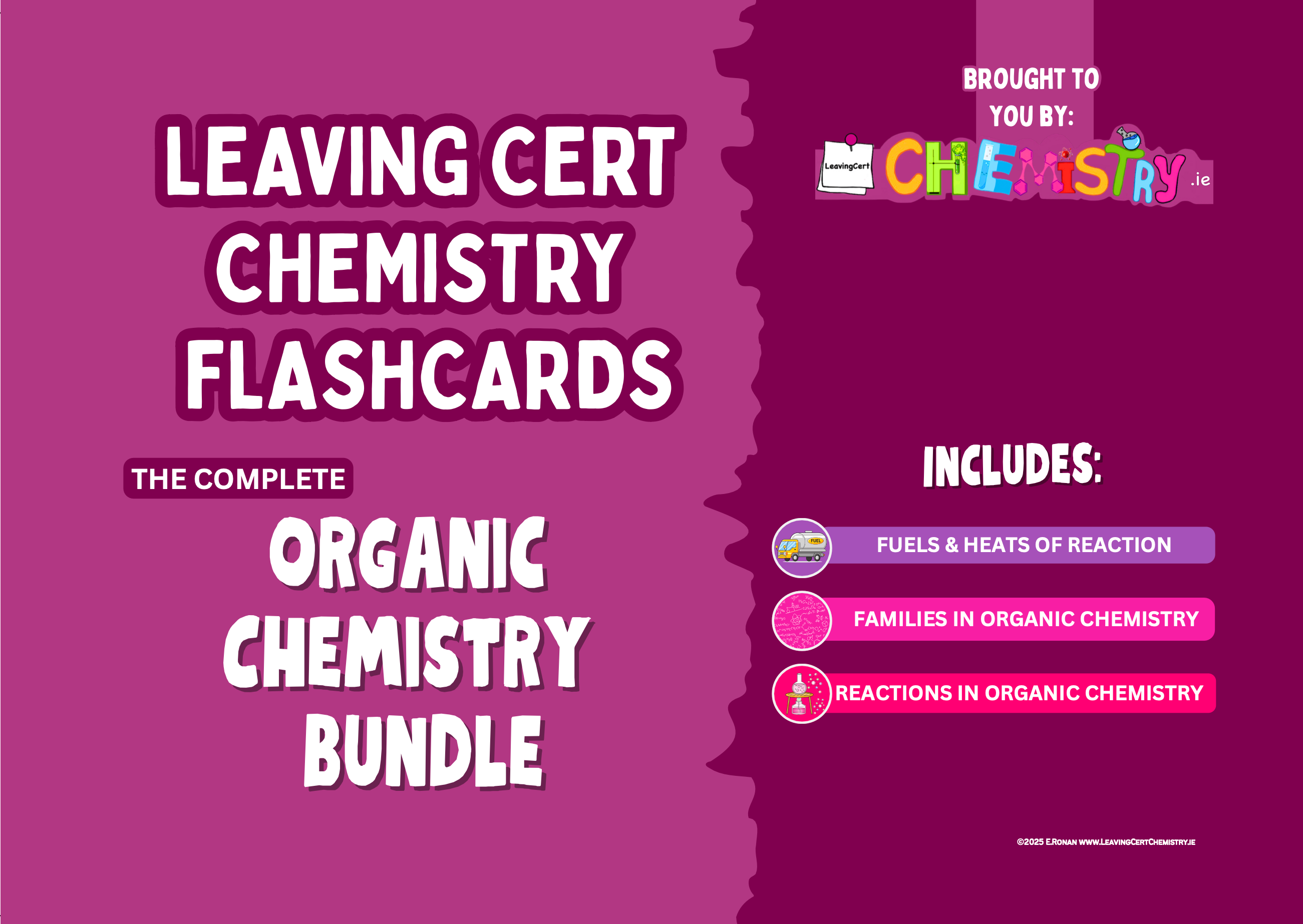 Organic Chemistry Flashcard Bundle
