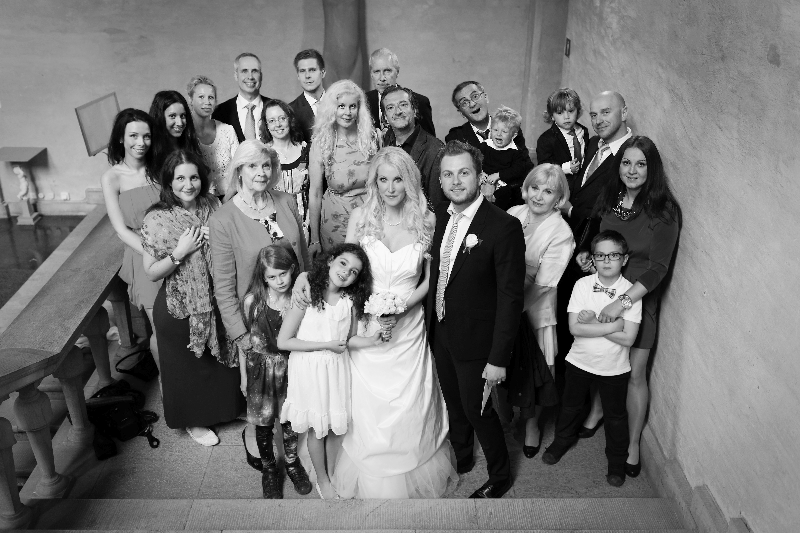 Bröllop - gruppfoto