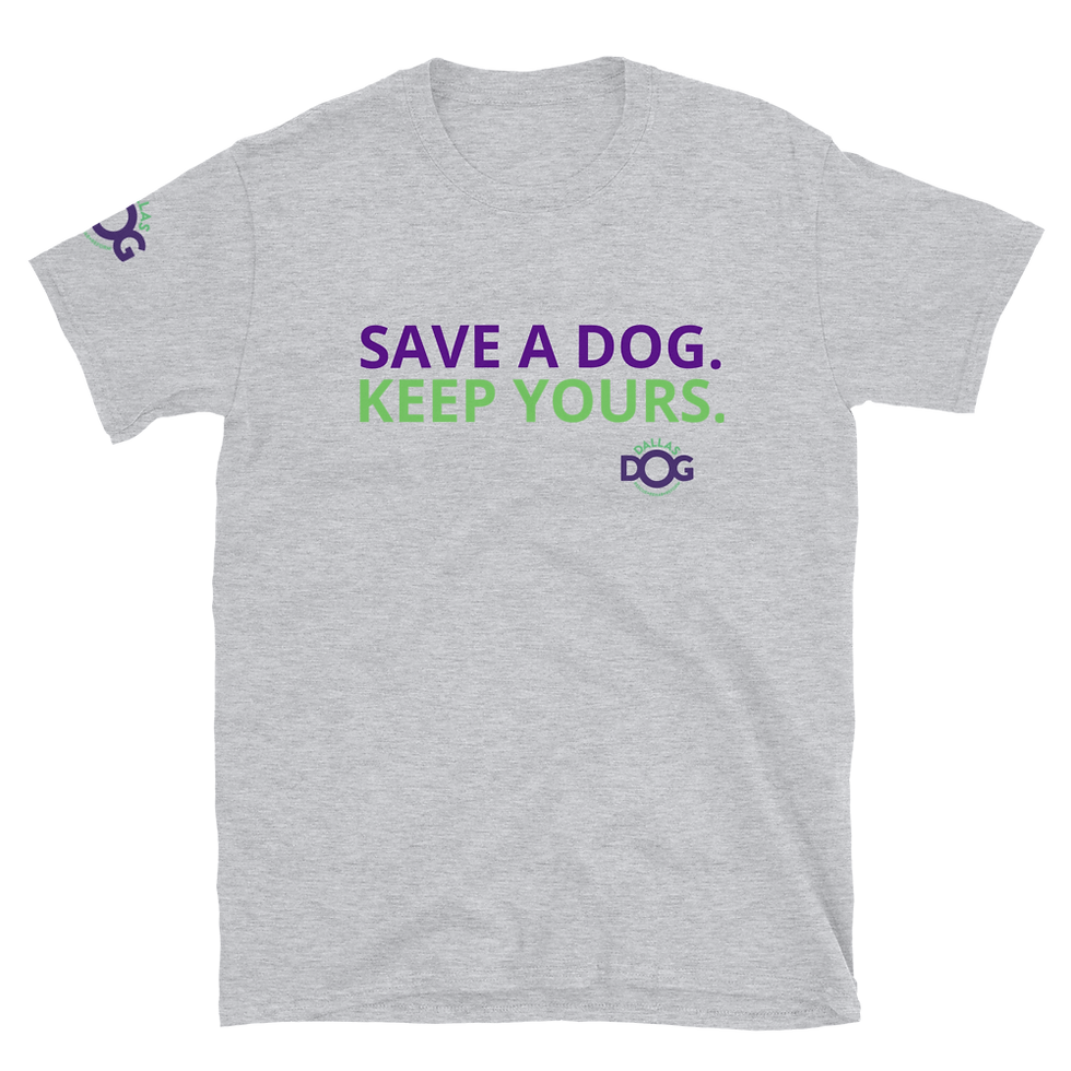 Thumbnail: Save a Dog. Keep Yours. Short-Sleeve Unisex T-Shirt