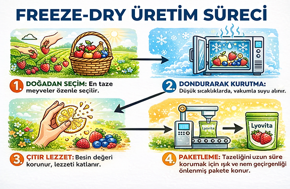 Freeze Dried üretim süreci