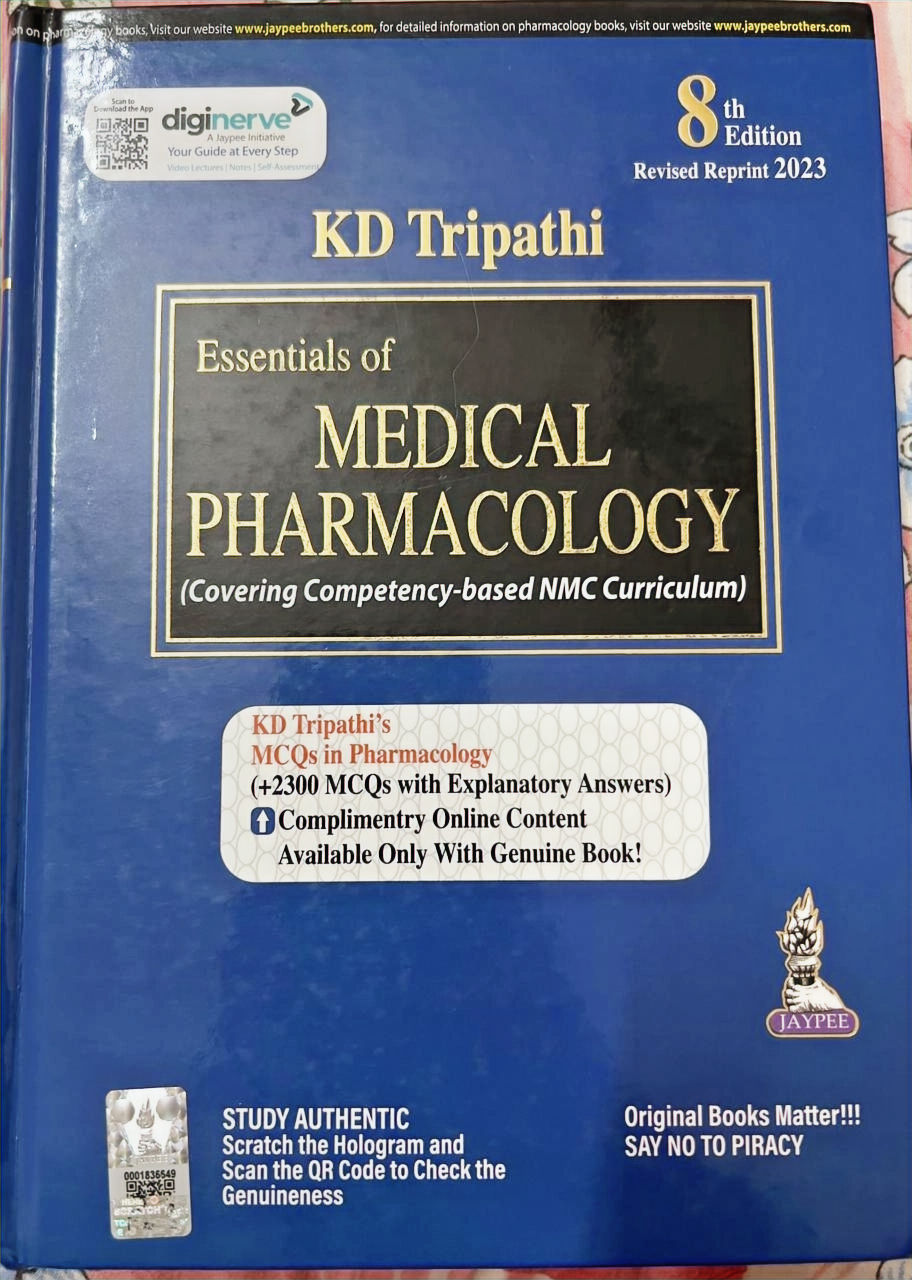 PHARMACOLOGY - KD TRIPATHI