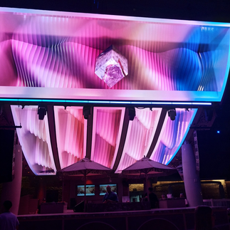 LED DJ Stand screen Marquee Las Vegas