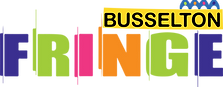 Colourful logo spelling out Busselton Fringe