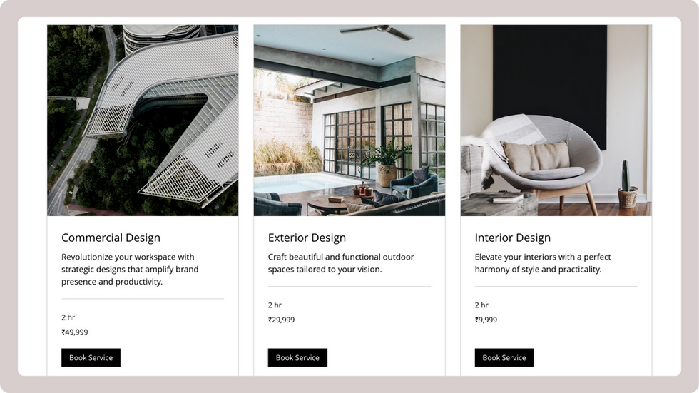 Construction Company Template, wix studio template, Services page