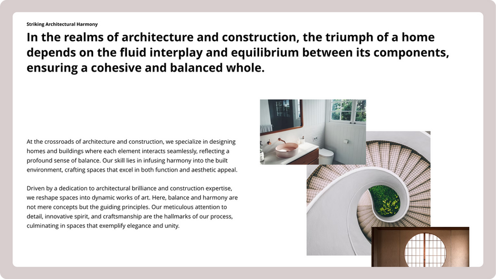 Construction Company Template, wix studio template, About page