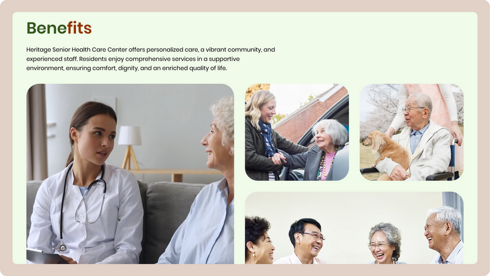 Senior Care Home Template, wix studio template, About page