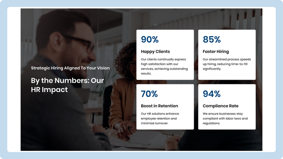 Job Portal Template, wix studio template, About page