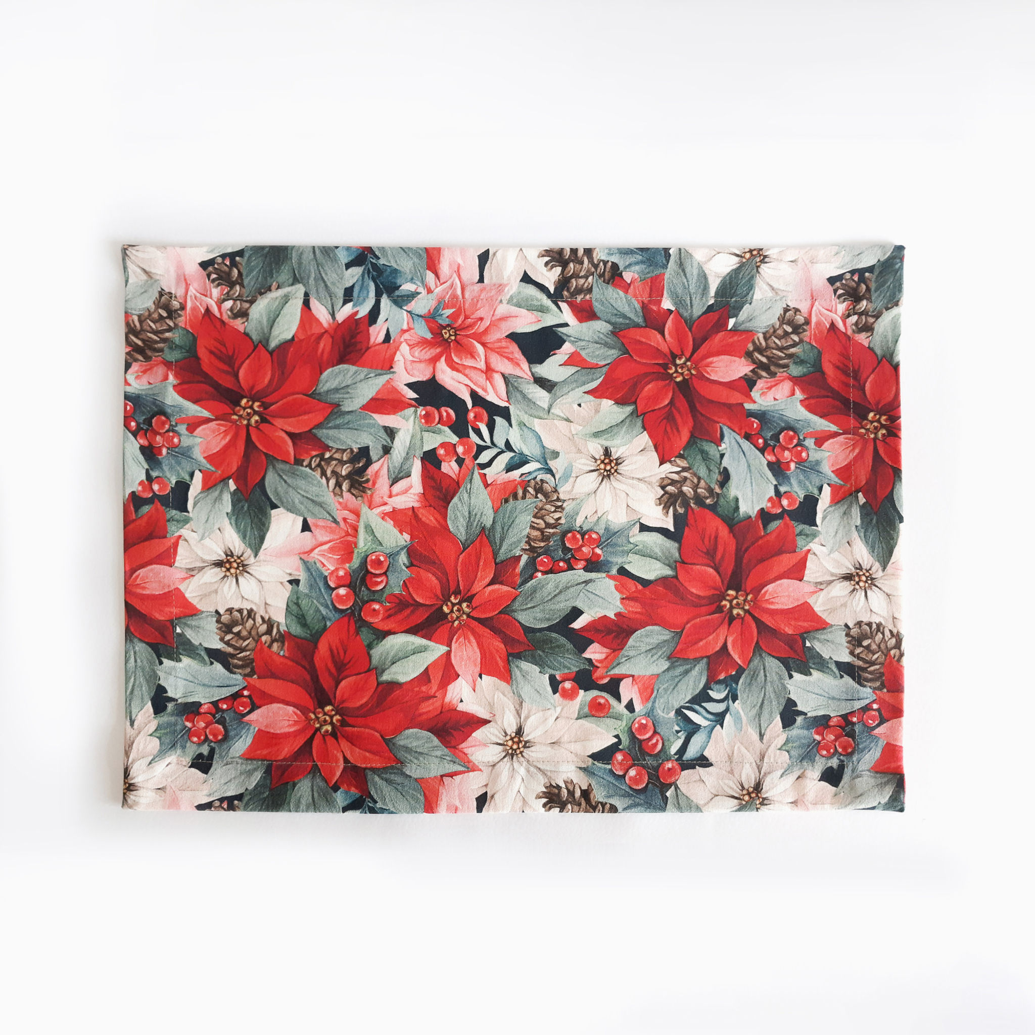 Lugar Americano Avulso | Flor de Natal Estampa Exclusiva