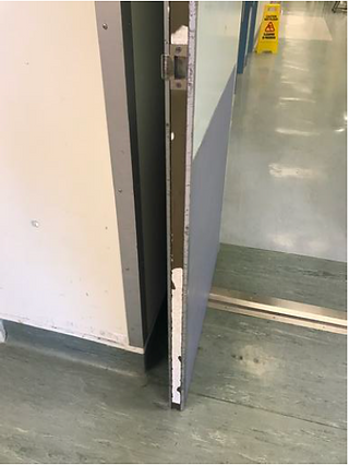 Damaged Intumescent on Firedoor