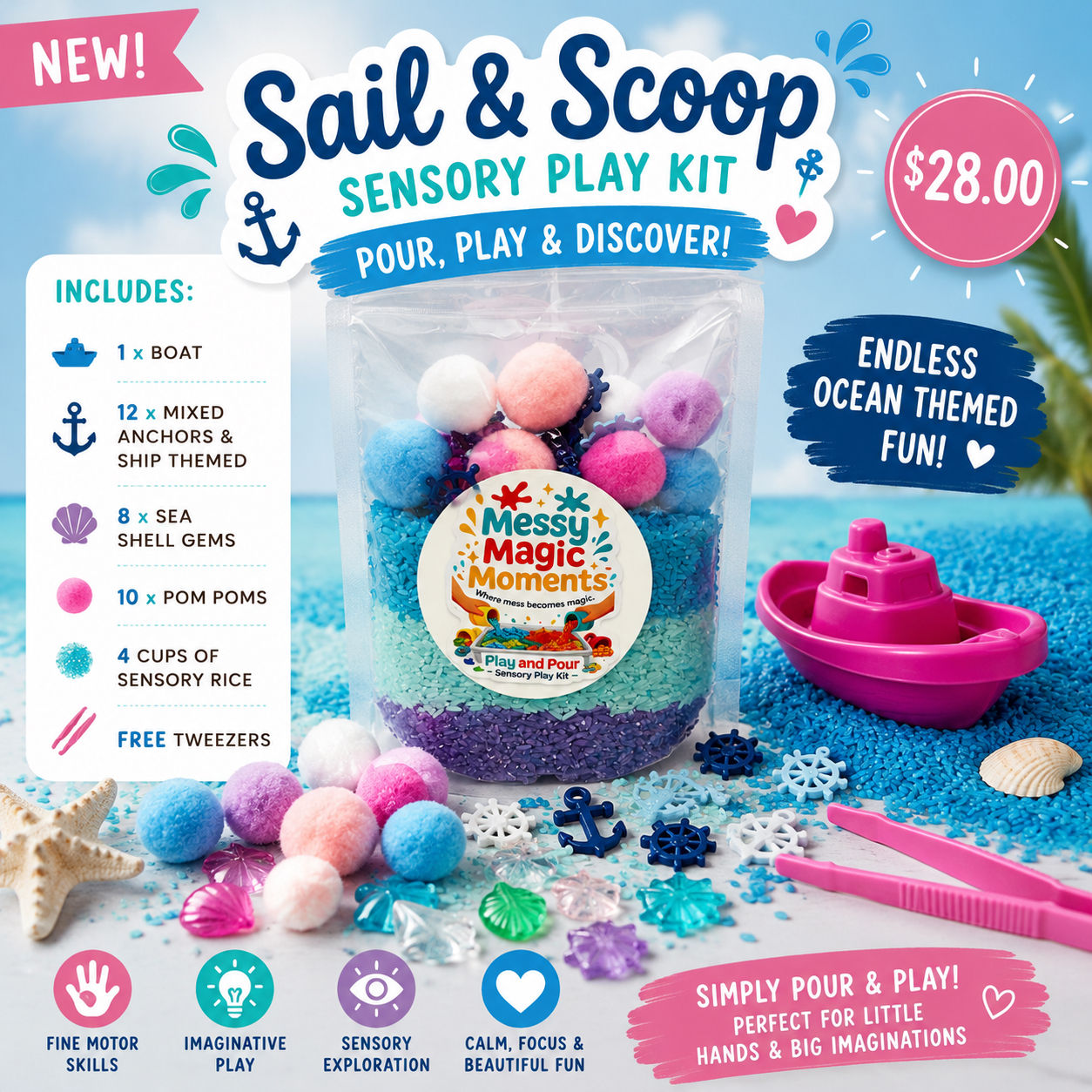 Sail & Scoop Sensory Play Kit