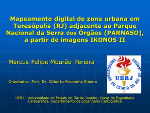 Mapeamento digital de zona urbana em Teresópolis (RJ) adjacente ao Parque Nacional da Serra dos Órgã