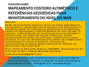 Minicurso no evento da ABEQUA em 2017