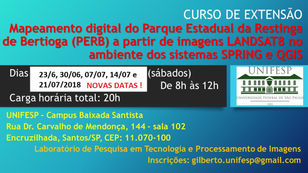 Curso de extensão COM NOVAS DATAS: Mapeamento digital do Parque Estadual da Restinga de Bertioga (PE