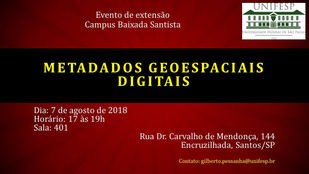 Metadados Geoespaciais Digitais - evento de extensão