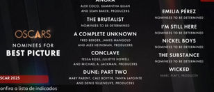 INDICAÇÕES AO OSCAR 2025 (Brasil!)