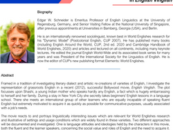 Lecture by Professor Edgar Schneider