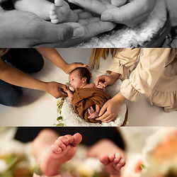 In-home newborn photography session in Las Vegas by H&K Photography & Film, capturing tiny baby feet and the love of parents holding and admiring their newborn. Professional photography includes intimate lifestyle portraits, family interaction, close-up details of the baby, natural light setups, and artistic compositions highlighting the bond between parents and their baby. Perfect for preserving precious first moments with heartfelt and timeless newborn photography in the comfort of your home in Las Vegas.