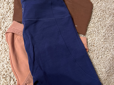 bra, leggings, and underwear