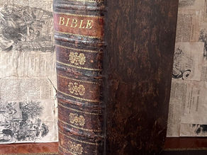 Holy Bible 1814 Old & New Testament 40 PLATES HUGE FOLIO George III Binding RARE