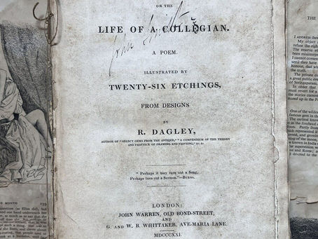 Takings; or the Life of a Collegian 1821 ILLUSTRATED Thomas Gaspey POEM V RARE !