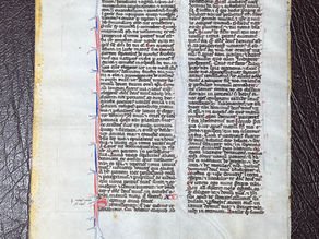 Illuminated Leaf c.1270 AD - Carthusian Monastery at Villeuve-Les-Avignons RARE!