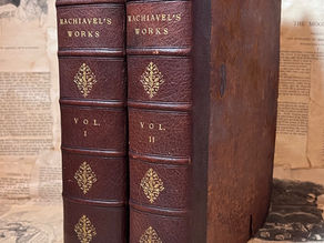 The Works of Machiavelli into English 1762 THE PRINCE etc 1/500 RARE! 2 vols