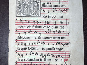 Phonal Leaf of Music Printed in Venice in 1544 - Luczantonii RENAISSANCE MUSIC
