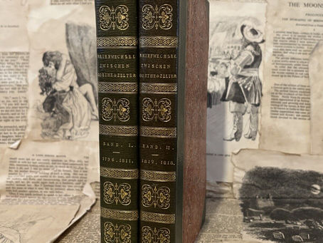 Goethe & Zelter Correspondance FIRST EDITION Fine Binding 1833 2 vols Faust