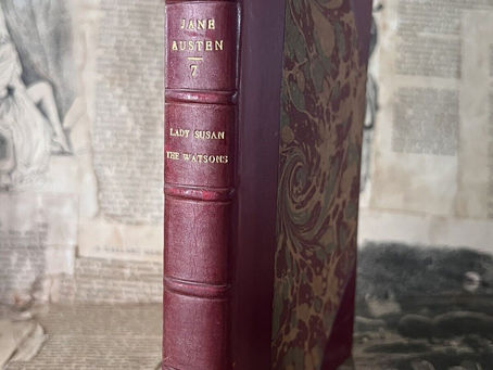 Lady Susan & The Watsons by Jane Austen CALF LEATHER BUMPUS 1923 Adelphi Edition