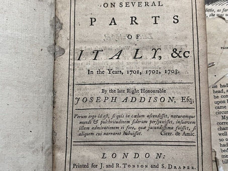 Joseph Addison's Remarks of Italy 1745 LEATHER Travel Illustrated Venice Monaco