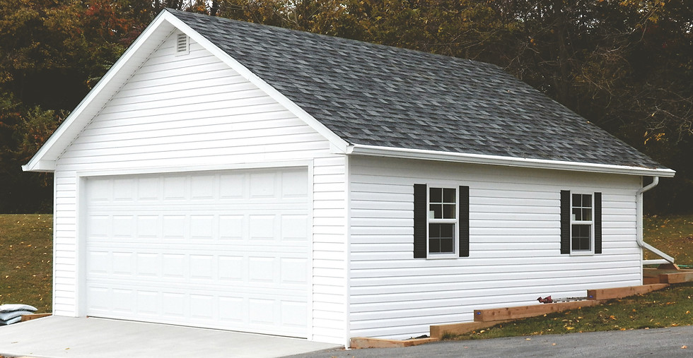 White Detached Garage in Chicopee MA