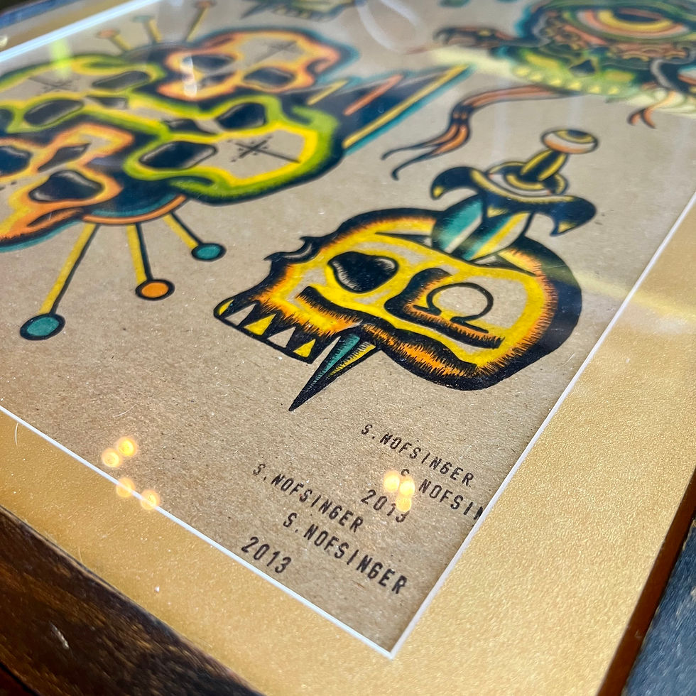 Thumbnail: “It’s your head or mine” Painting on Chipboard 