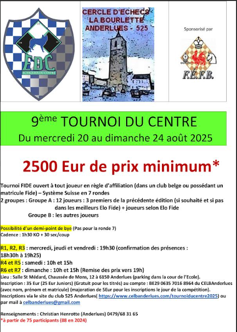 9ème édition du Tournoi du Centre