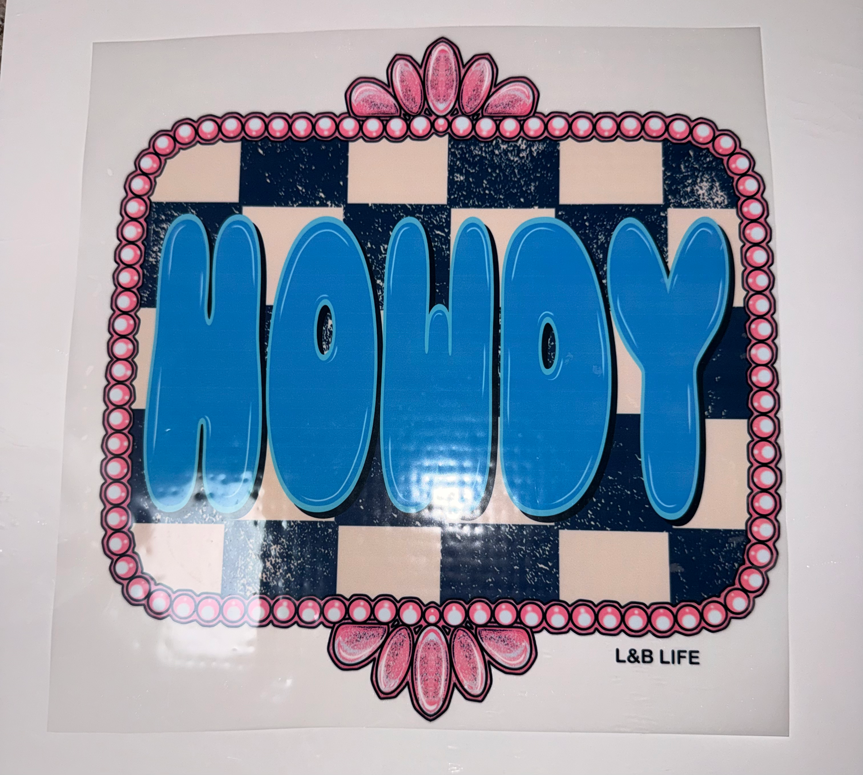 Blue Howdy - Checkered