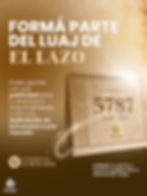 Participá del Luaj 5787