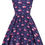 Thumbnail: Little lady vintage' cherry hearts swing dress age 3 to 12