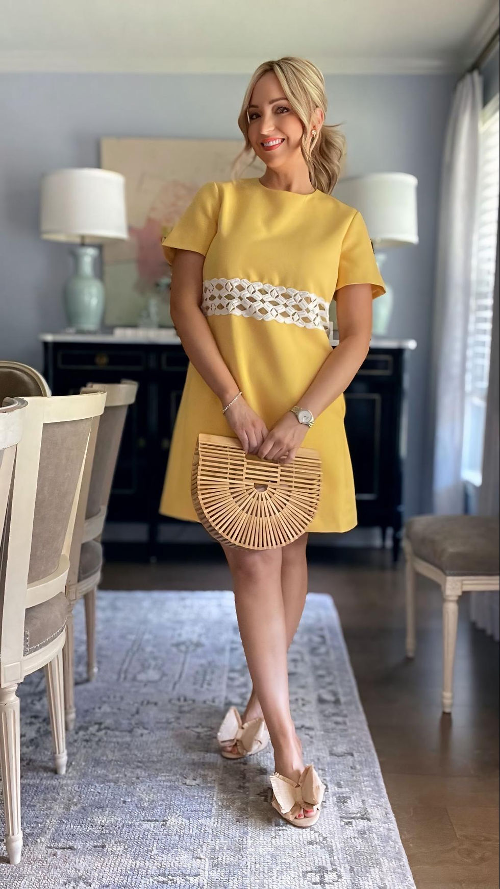 Rachel Cannon in yellow