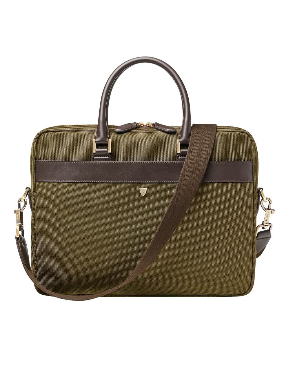 Aspinal of London Slim Nylon Briefcase